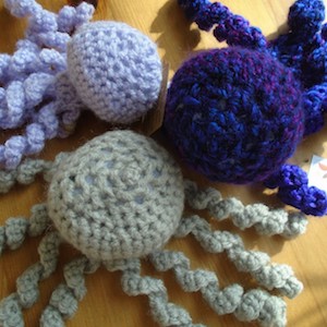 crocheted octopodes