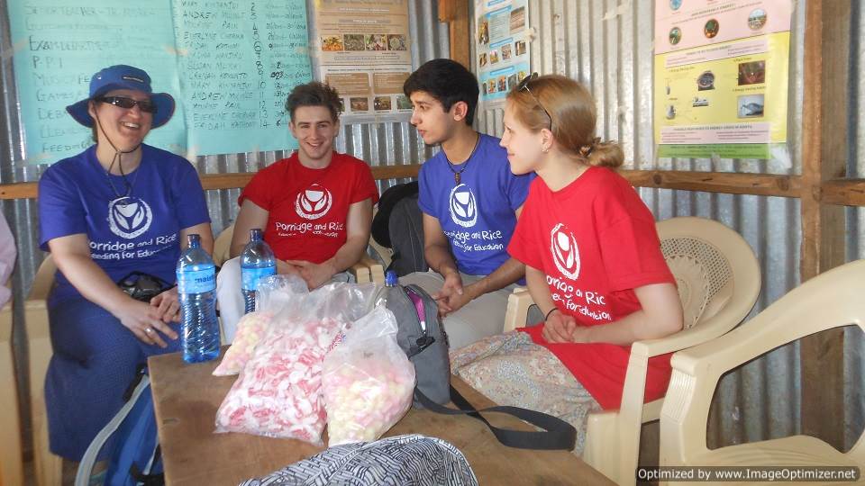 Volunteering with Porridge and Rice