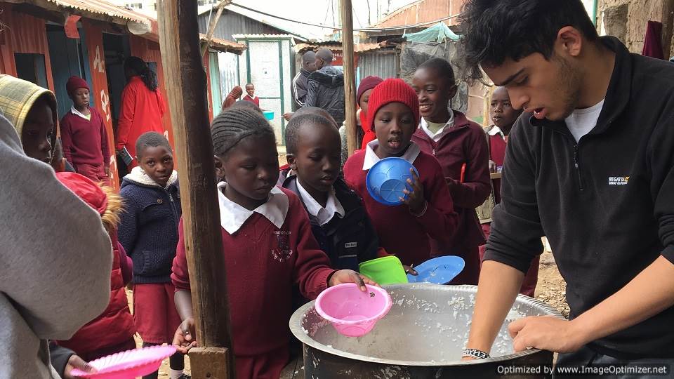 Volunteering with Porridge and Rice